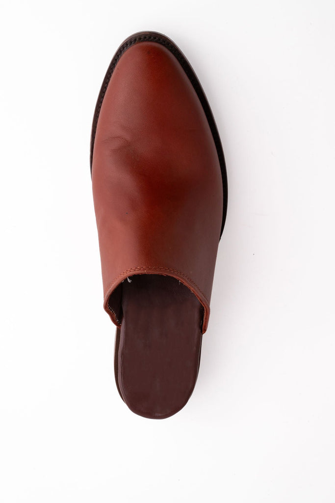 Palenque: Burgundy Leather Mules