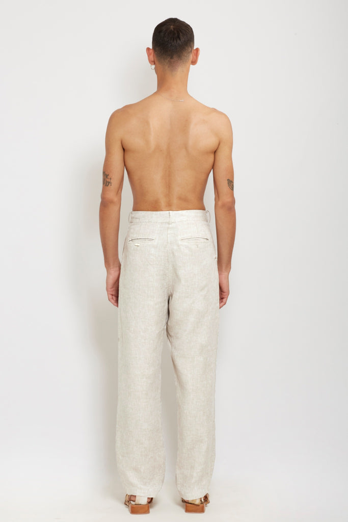 Rico: Ivory Linen Pants