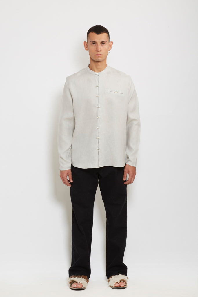 Gacho: Avalon Grey Linen Shirt